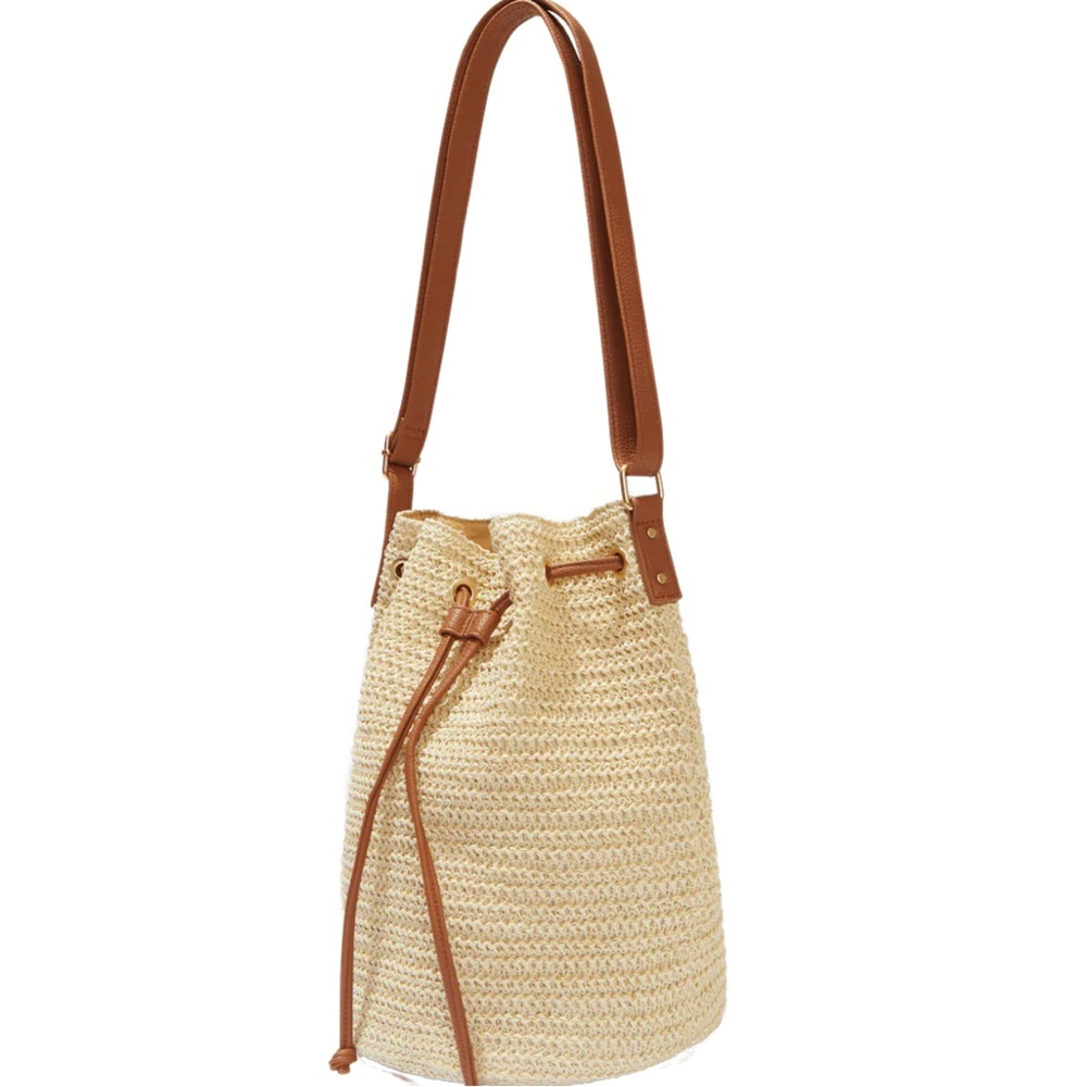 MONTCE BROWN BUCKET BAG